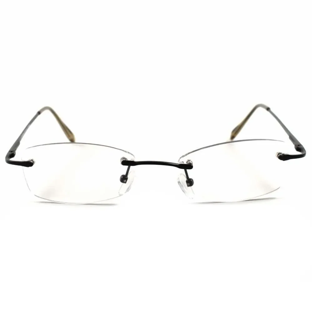 Light Gray Tint Modern Stylish Sexy Rectangle Mens Womens Frameless Sun Glasses